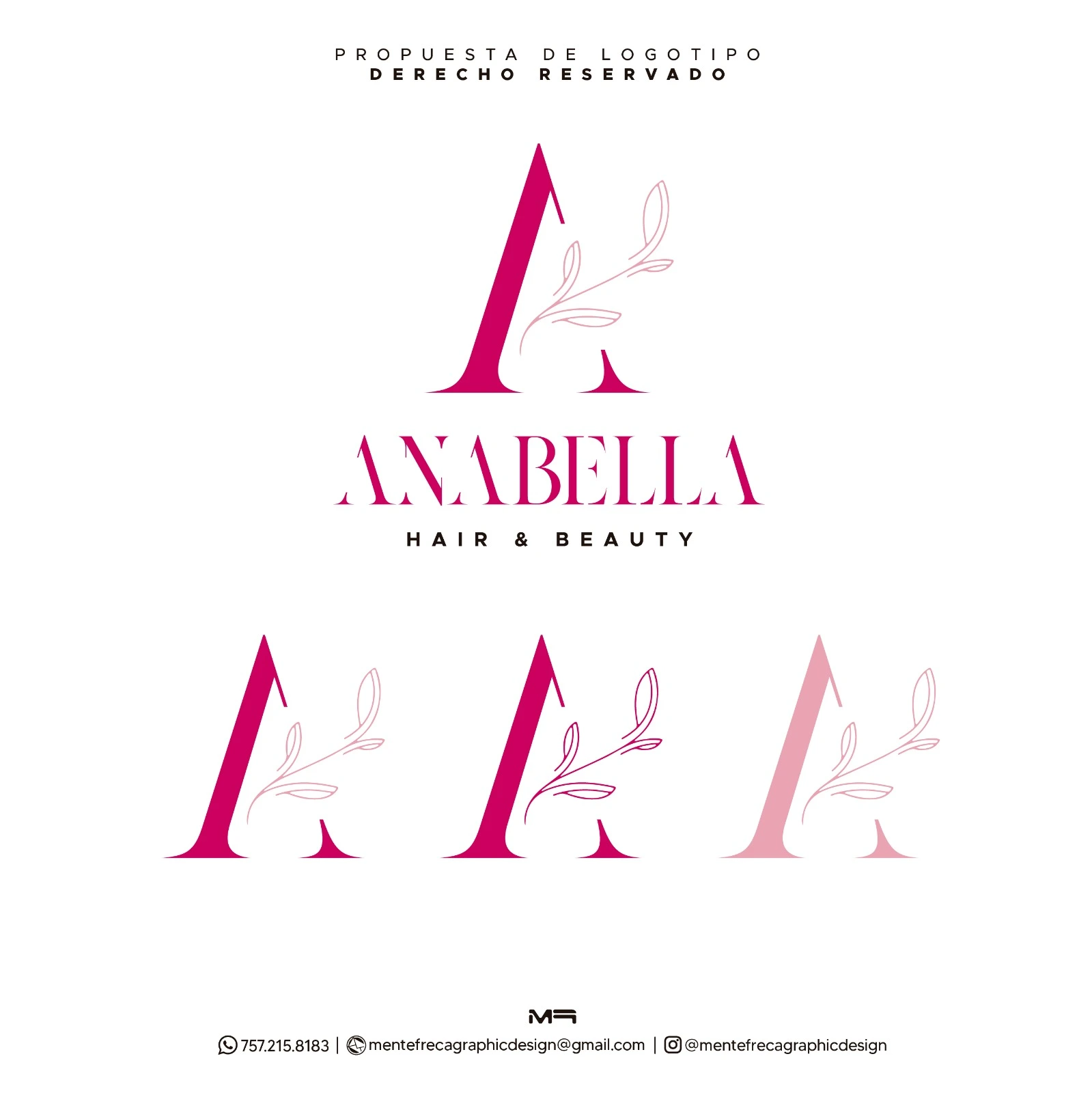 Anabella Hair & Beauty Logo Pigmantation
