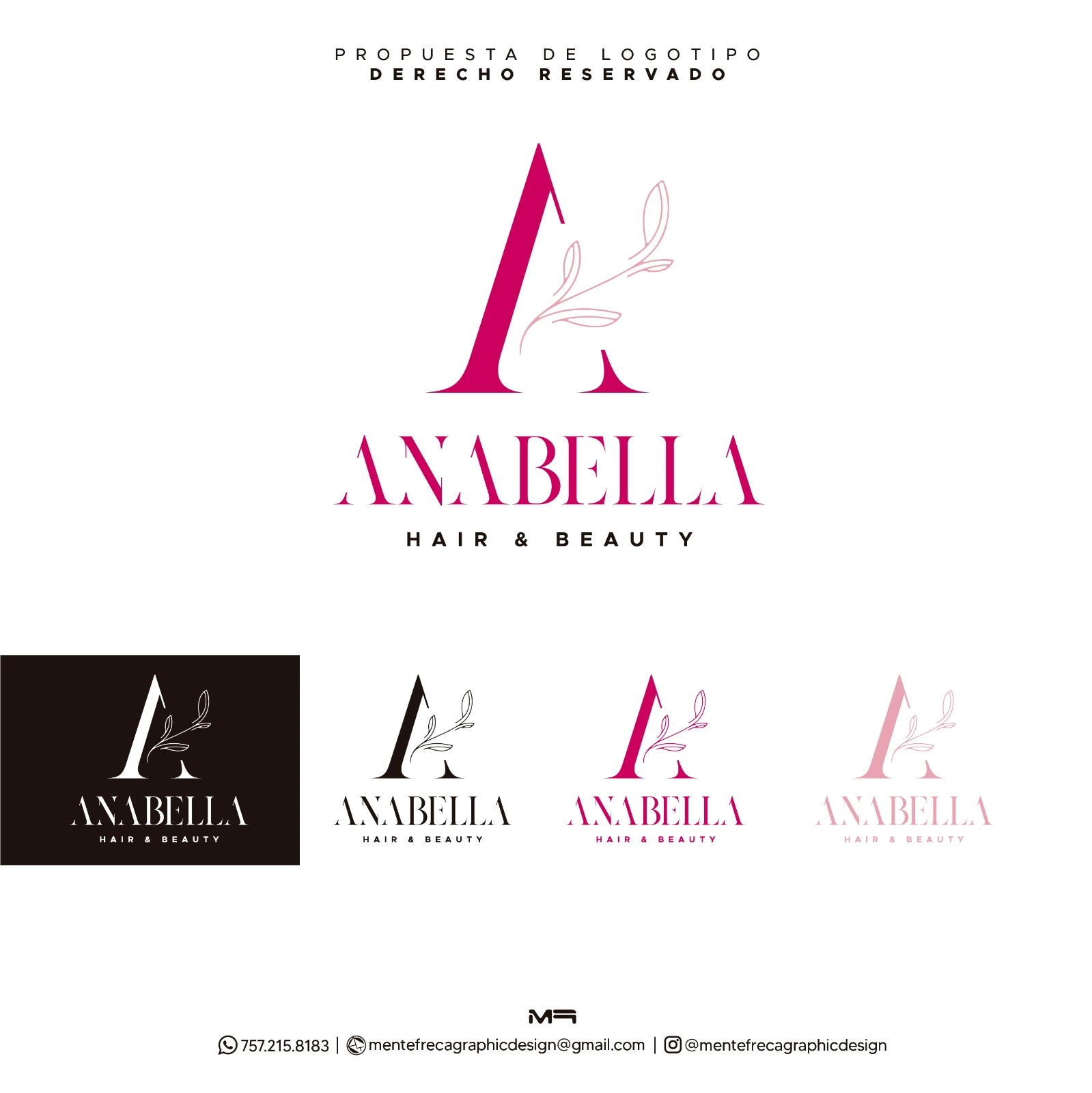 Anabella Hair & Beauty Logo Variety