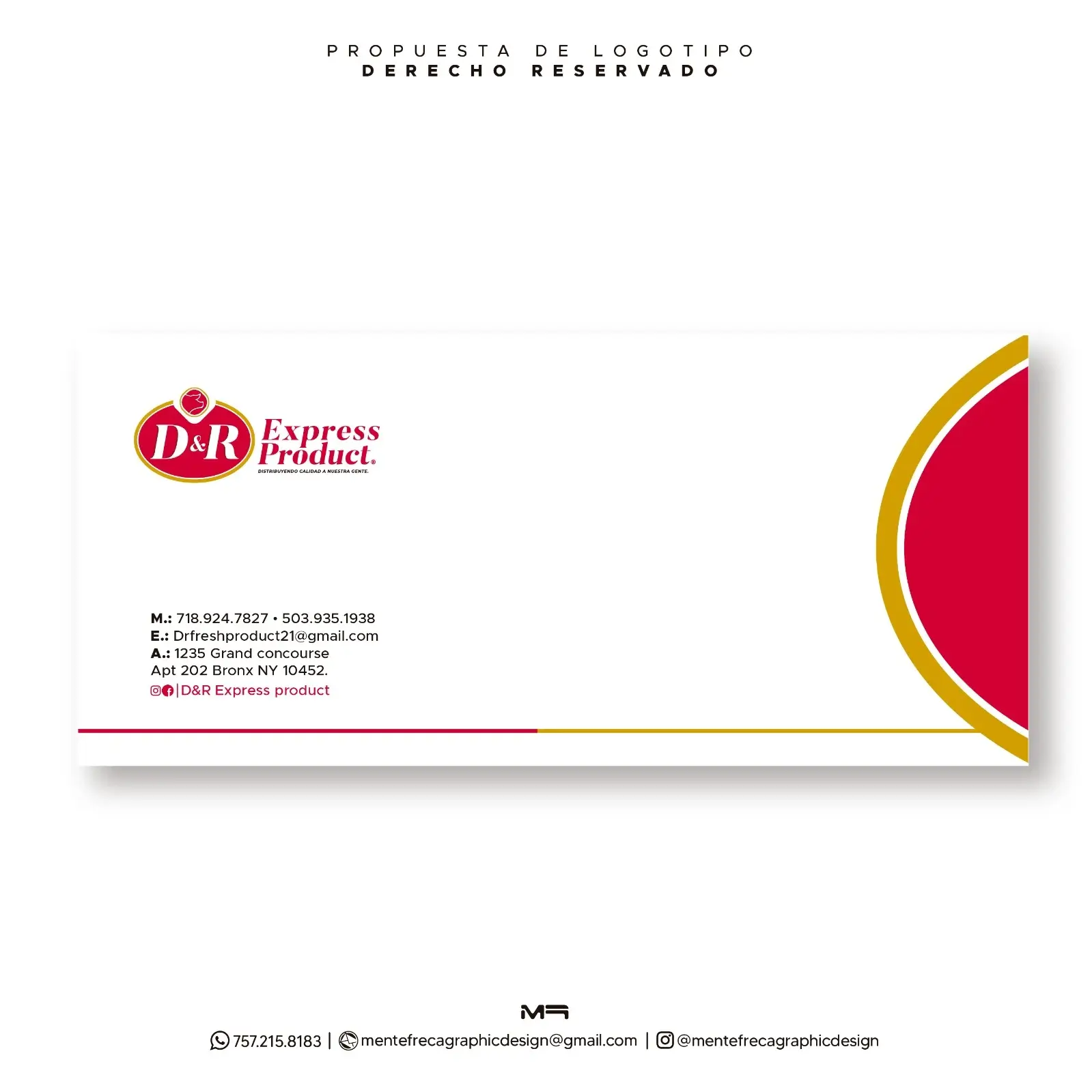 D&R Express Product Business Card Back