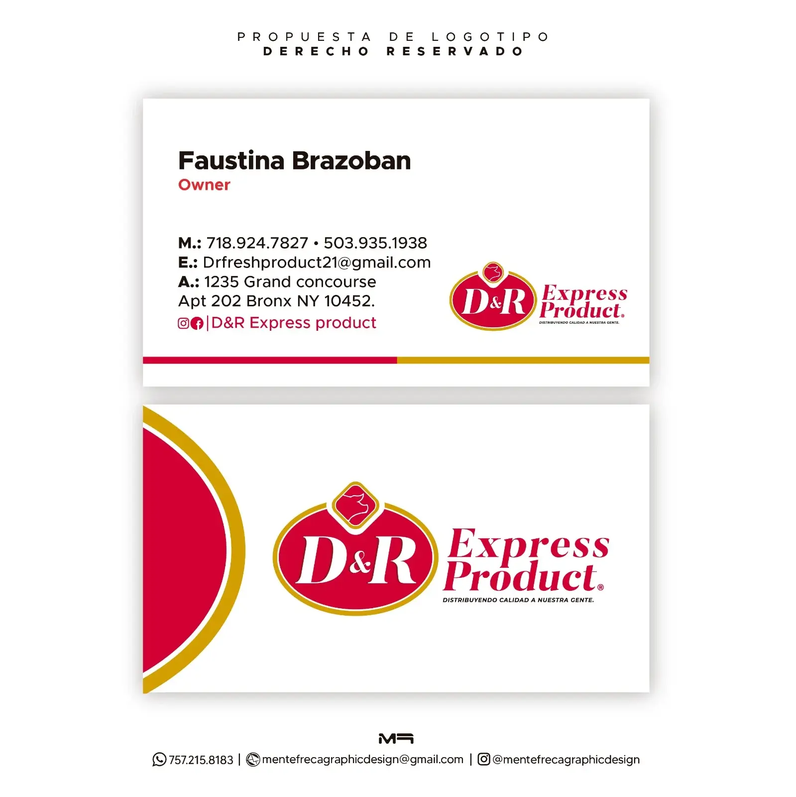 D&R Express Product Business Card